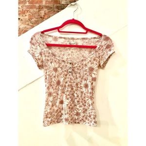 UP Cropped Floral Tee